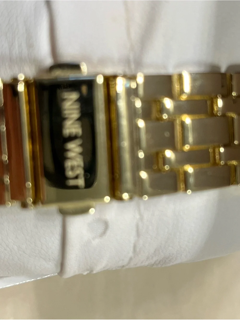Nine West Gold Tone Women's Bracelet Watch